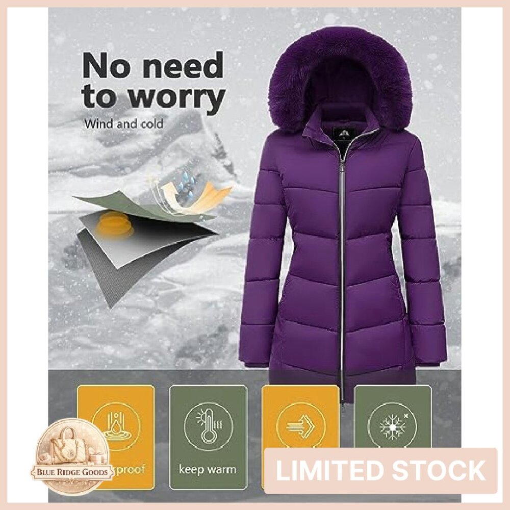 Winter Windproof Warm Down Puffer Jacket Hooded C… - image 4
